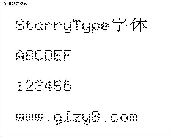 StarryType字体