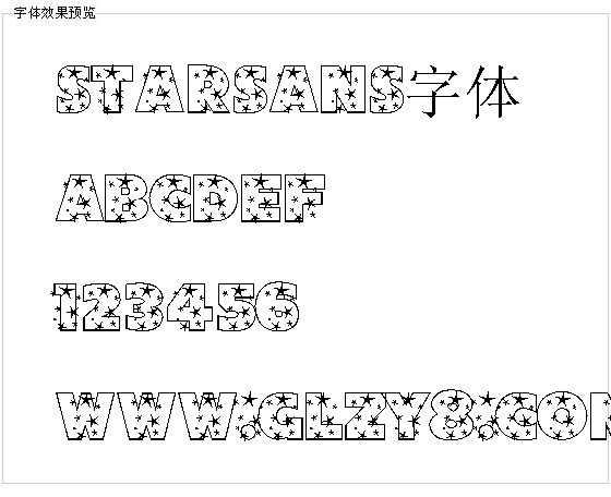 Starsans字体