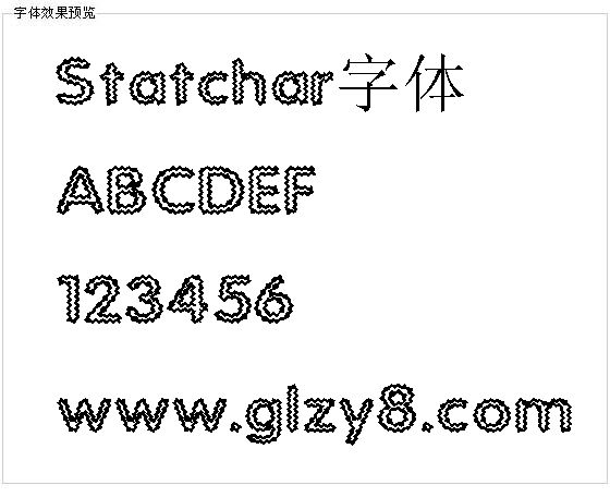 Statchar字体