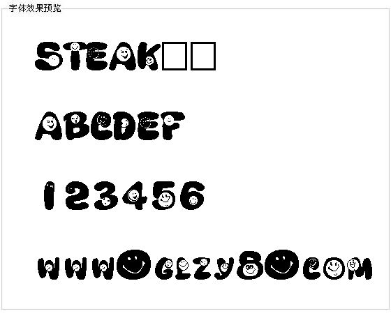 STEAK字体