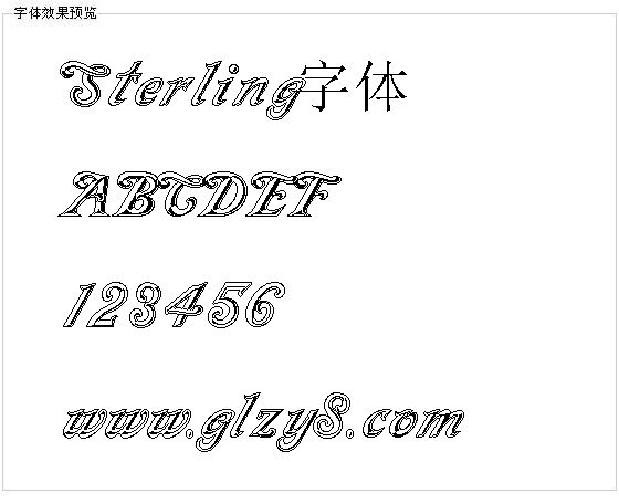 Sterling字体