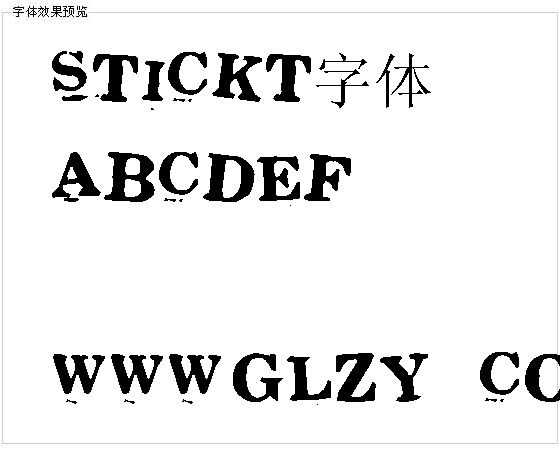 Stickt字体