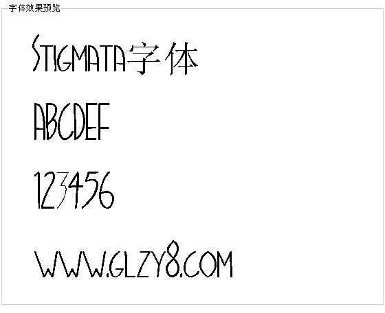 Stigmata字体