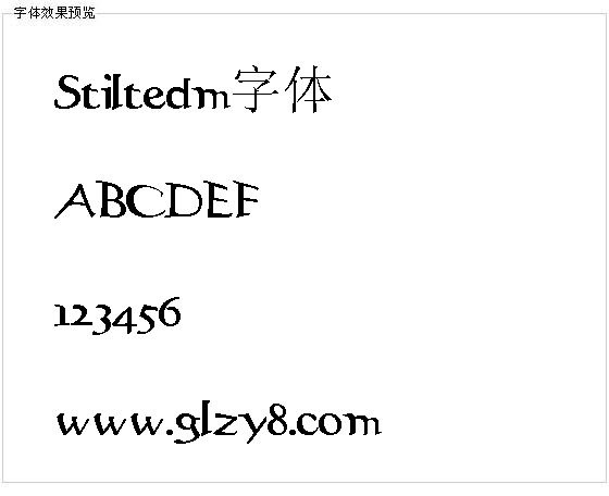 Stiltedm字体