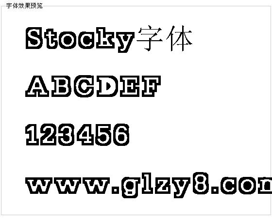 Stocky字体