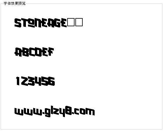 STONEAGE字体