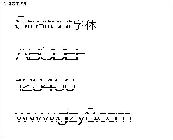 Straitcut字体