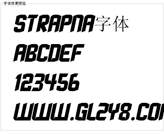 Strapna字体