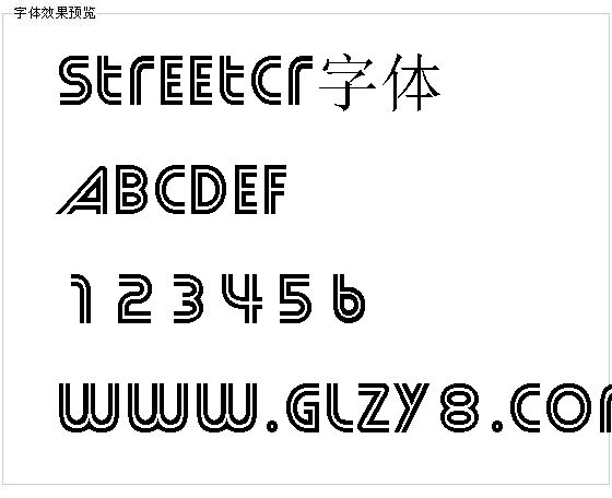 Streetcr字体