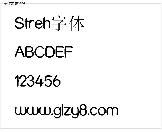 Streh字体