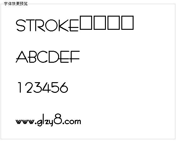 STROKE字体下载