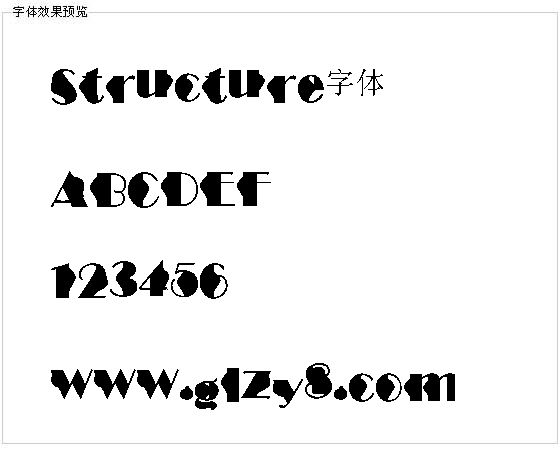 Structure字体