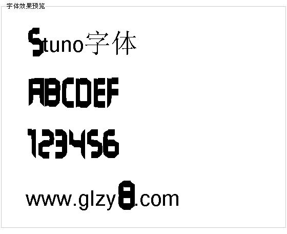 Stuno字体