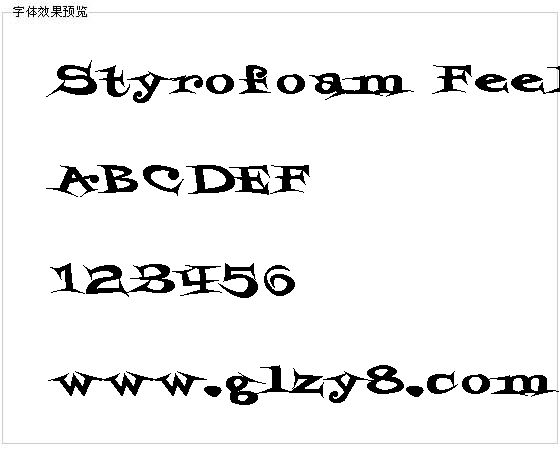 Styrofoam Feelings字体