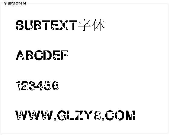 SUBTEXT字体