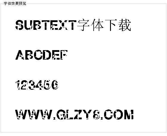 SUBTEXT字体下载