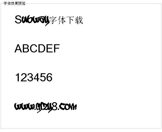 Subway字体下载