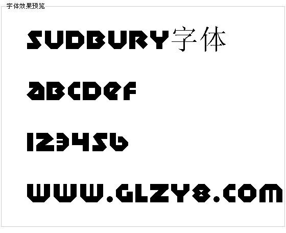 Sudbury字体