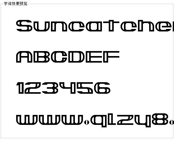 Suncatcher字体