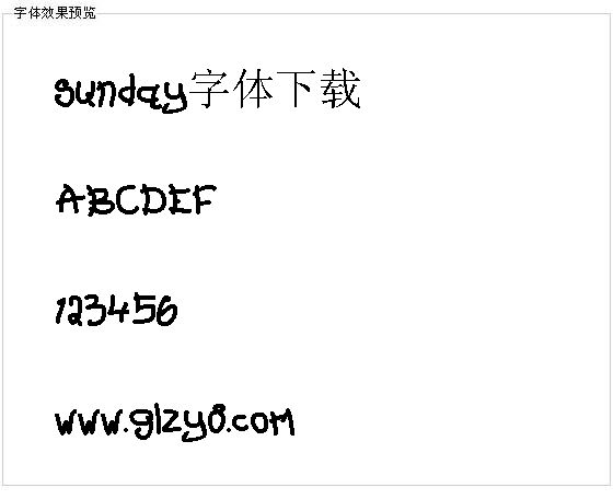Sunday字体下载
