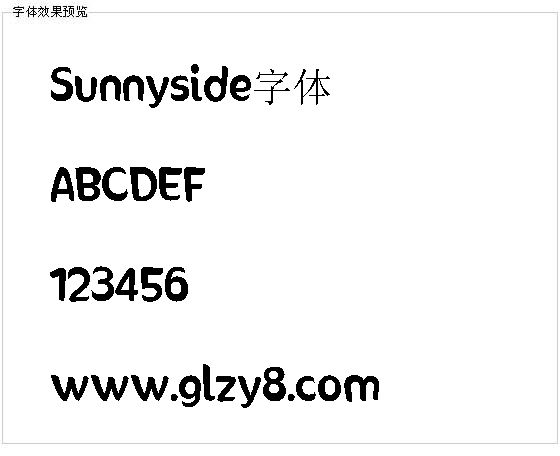 Sunnyside字体