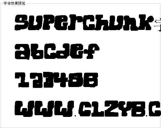 Superchunk字体