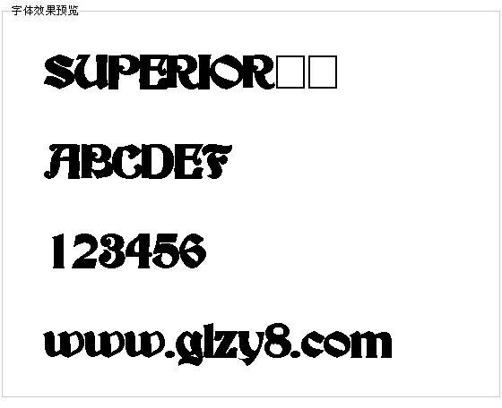 SUPERIOR字体