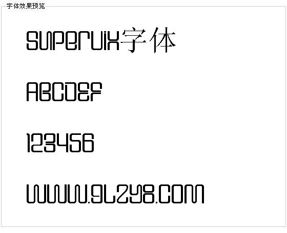 Supervix字体