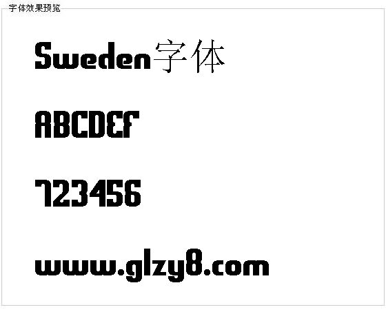 Sweden字体