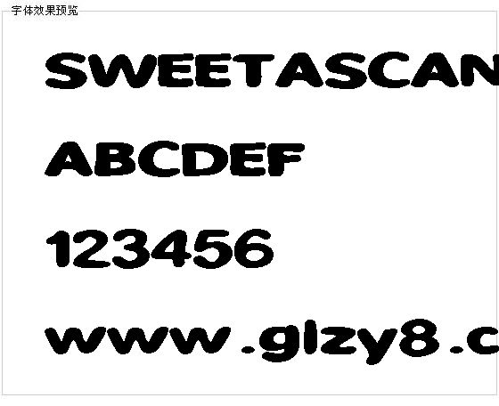 SWEETASCANDY字体