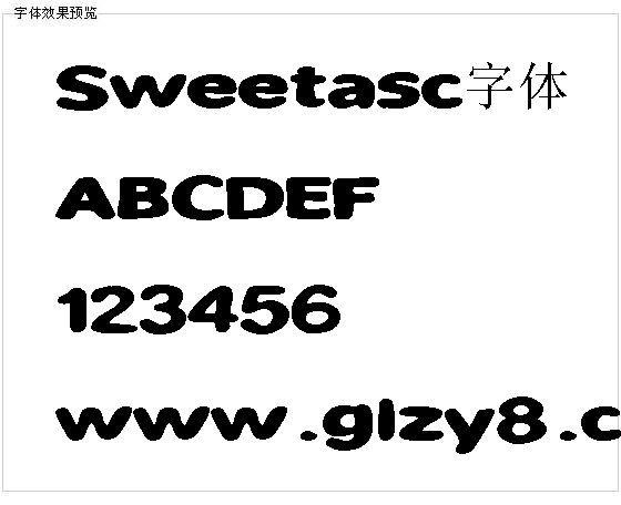 Sweetasc字体