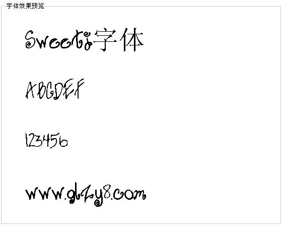 Sweetj字体