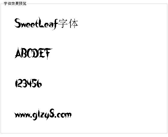 SweetLeaf字体