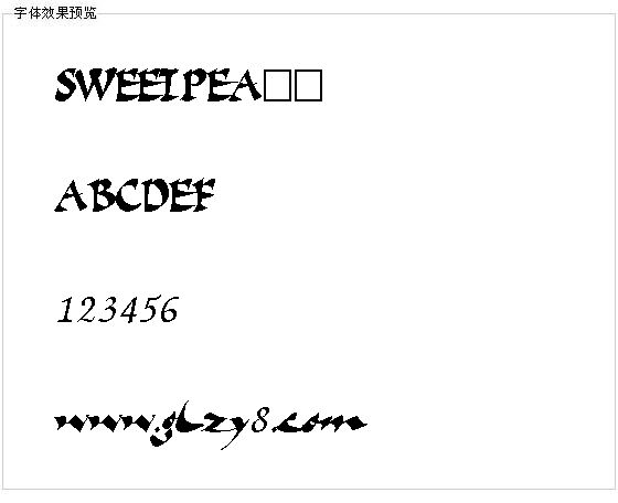 SWEETPEA字体