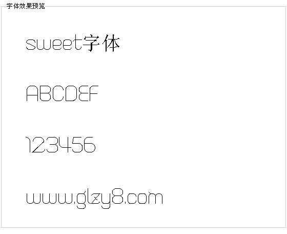 sweet字体