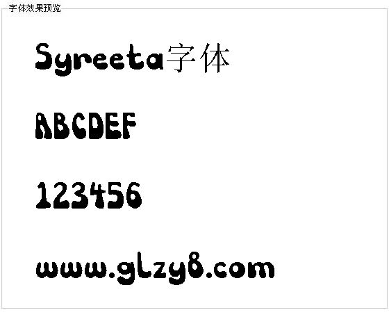 Syreeta字体