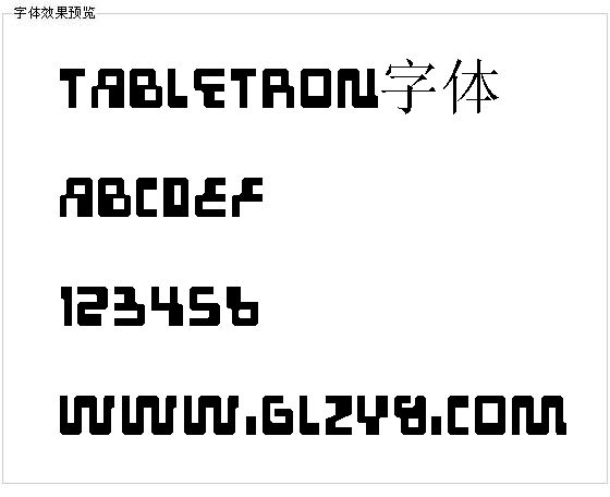 Tabletron字体