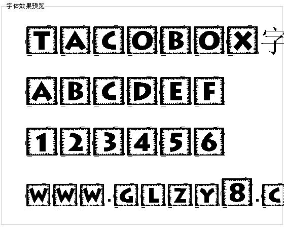 TACOBOX字体