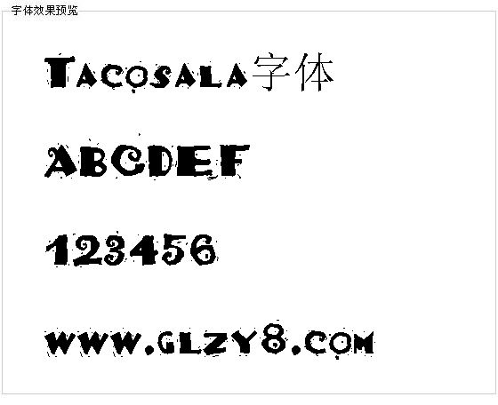 Tacosala字体