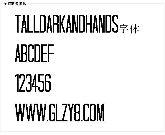 Talldarkandhands字体