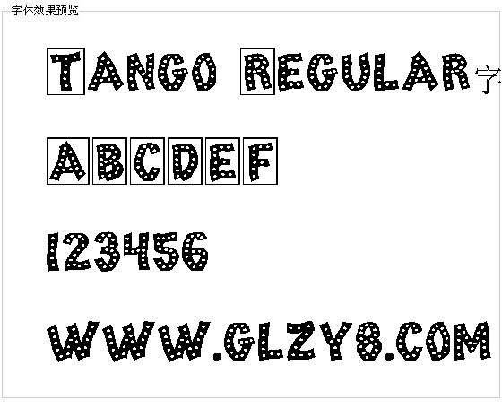 Tango Regular字体