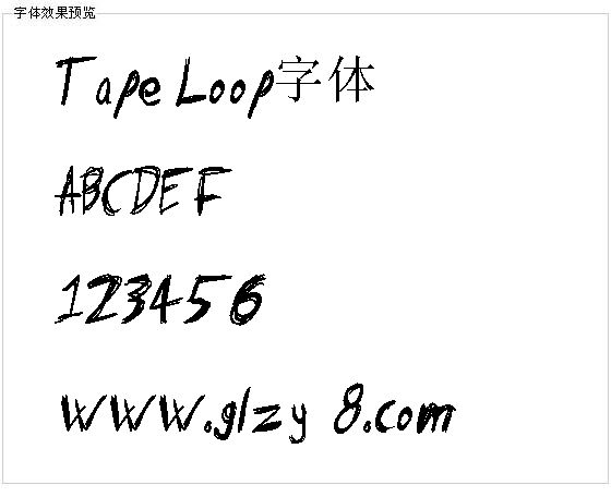 Tape Loop字体