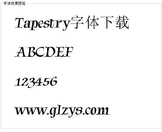 Tapestry字体下载