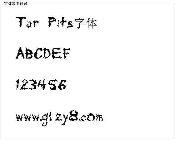 Tar Pits字体