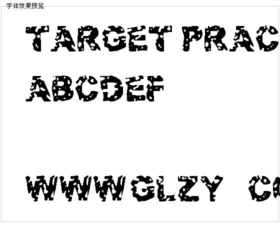 Target Practice字体