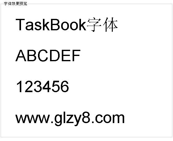 TaskBook字体