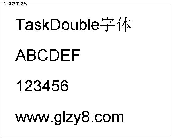 TaskDouble字体