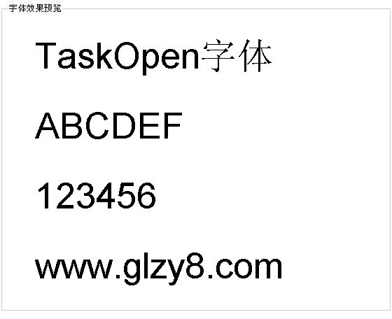 TaskOpen字体