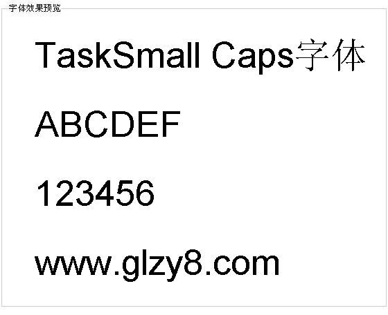 TaskSmall Caps字体