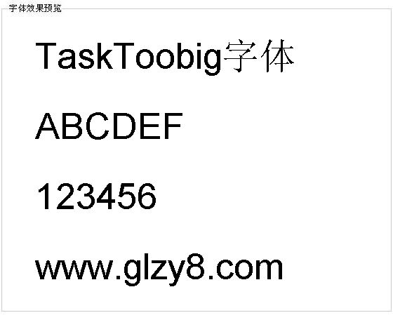 TaskToobig字体